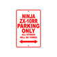 Ninja ZX-10RR Motorcycle Parking Only All Others Will Be Towed Aluminum Metal Sign