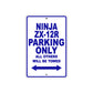 Ninja ZX-12R Motorcycle Parking Only All Others Will Be Towed Aluminum Metal Sign