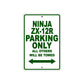 Ninja ZX-12R Motorcycle Parking Only All Others Will Be Towed Aluminum Metal Sign