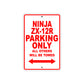 Ninja ZX-12R Motorcycle Parking Only All Others Will Be Towed Aluminum Metal Sign