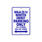Ninja ZX-14 Monster Energy Motorcycle Parking Only All Others Will Be Towed Aluminum Metal Sign