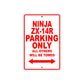 Ninja ZX-14R Motorcycle Parking Only All Others Will Be Towed Aluminum Metal Sign