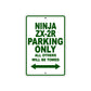 Ninja ZX-2R Motorcycle Parking Only All Others Will Be Towed Aluminum Metal Sign
