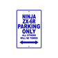 Ninja ZX-6R Motorcycle Parking Only All Others Will Be Towed Aluminum Metal Sign