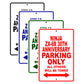 Ninja ZX-6R 30th Anniversary Motorcycle Parking Only All Others Will Be Towed Aluminum Metal Sign