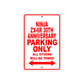 Ninja ZX-6R 30th Anniversary Motorcycle Parking Only All Others Will Be Towed Aluminum Metal Sign
