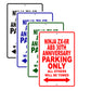 Ninja ZX-6R ABS 30th Anniversary Motorcycle Parking Only All Others Will Be Towed Aluminum Metal Sign