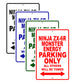 Ninja ZX-6R Monster Energy Motorcycle Parking Only All Others Will Be Towed Aluminum Metal Sign