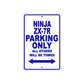 Ninja ZX-7R Motorcycle Parking Only All Others Will Be Towed Aluminum Metal Sign