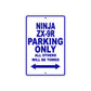 Ninja ZX-9R Motorcycle Parking Only All Others Will Be Towed Aluminum Metal Sign
