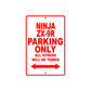 Ninja ZX-9R Motorcycle Parking Only All Others Will Be Towed Aluminum Metal Sign