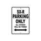 SX-R Motorcycle Parking Only All Others Will Be Towed Aluminum Metal Sign