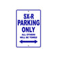 SX-R Motorcycle Parking Only All Others Will Be Towed Aluminum Metal Sign