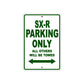 SX-R Motorcycle Parking Only All Others Will Be Towed Aluminum Metal Sign