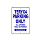 Teryx4 Motorcycle Parking Only All Others Will Be Towed Aluminum Metal Sign