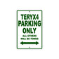 Teryx4 Motorcycle Parking Only All Others Will Be Towed Aluminum Metal Sign
