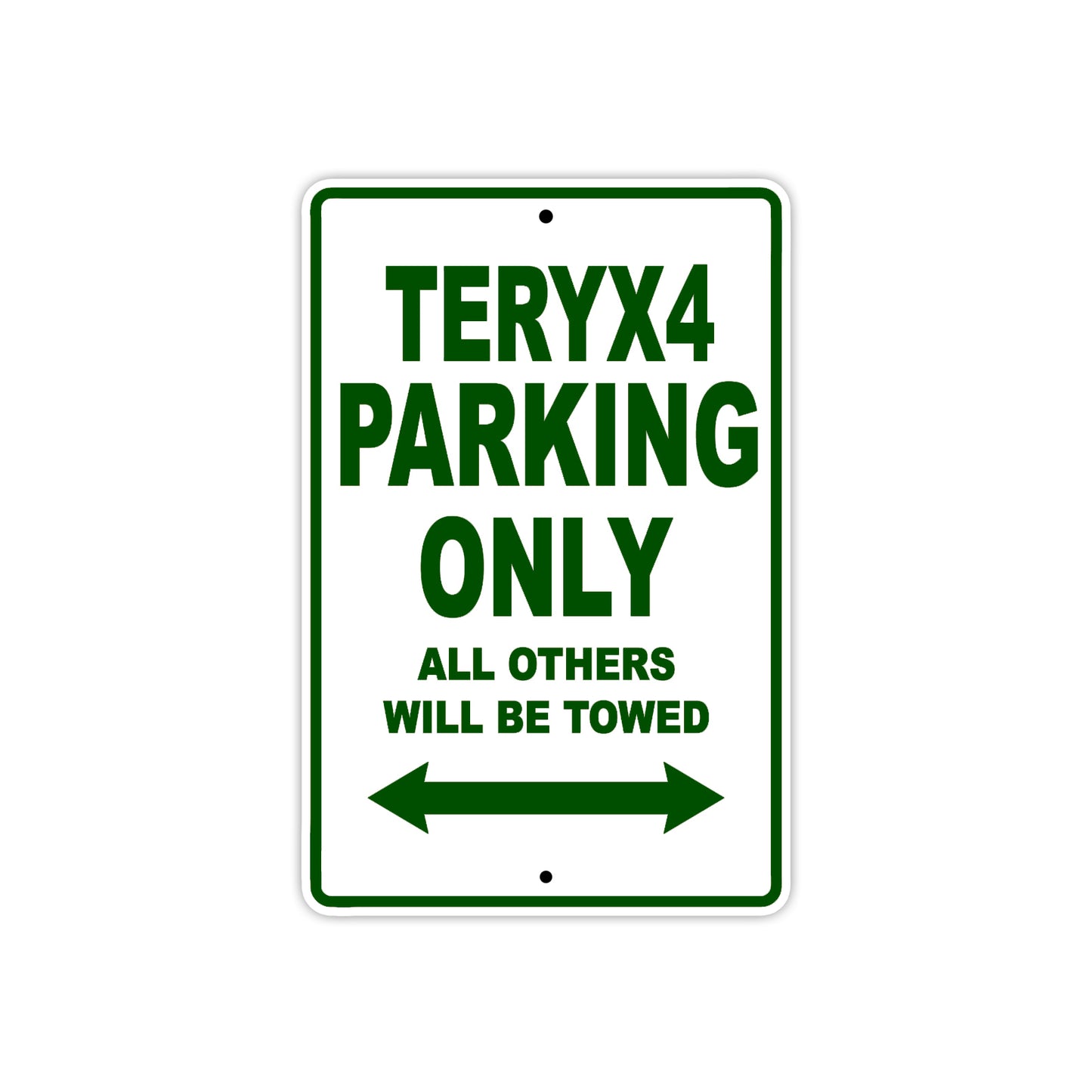 Teryx4 Motorcycle Parking Only All Others Will Be Towed Aluminum Metal Sign