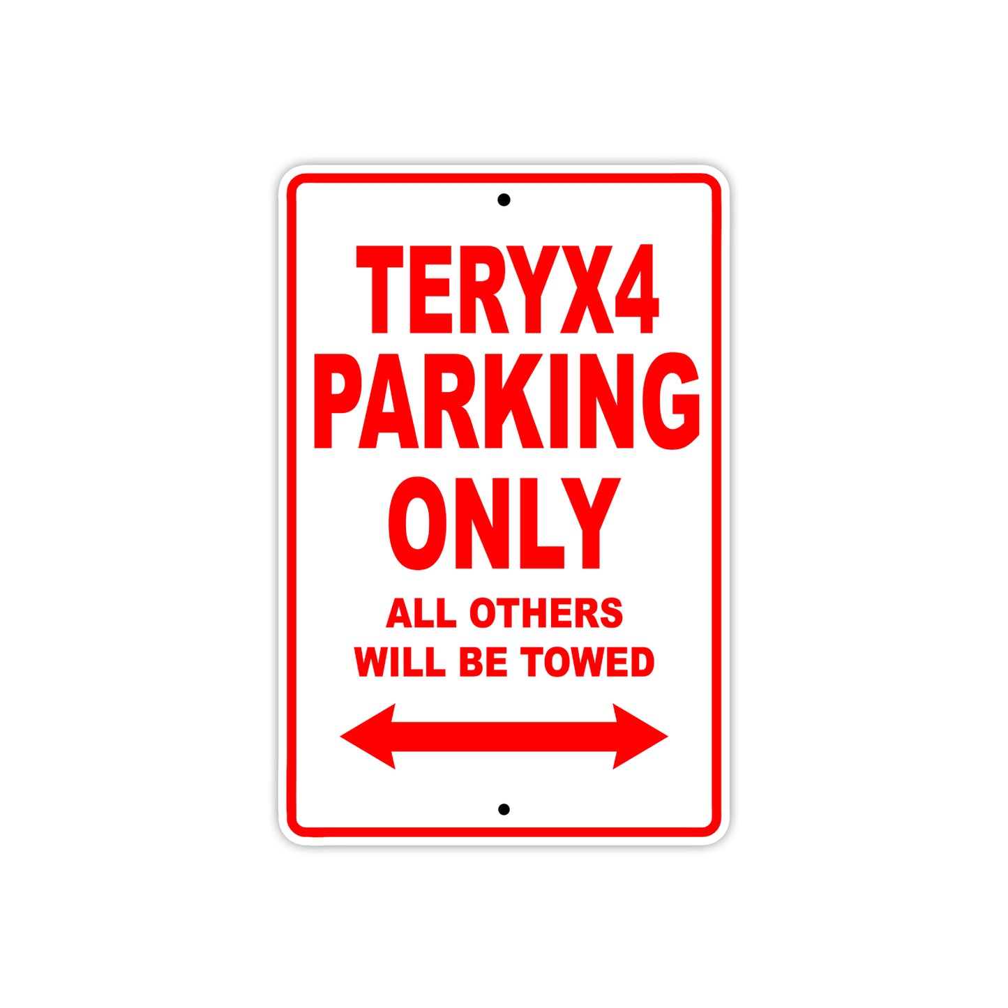 Teryx4 Motorcycle Parking Only All Others Will Be Towed Aluminum Metal Sign