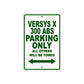 Versys X 300 ABS Motorcycle Parking Only All Others Will Be Towed Aluminum Metal Sign