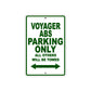 Voyager ABS Motorcycle Parking Only All Others Will Be Towed Aluminum Metal Sign