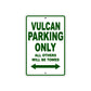 Vulcan Motorcycle Parking Only All Others Will Be Towed Aluminum Metal Sign
