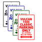 Vulcan 1500 Classic Motorcycle Parking Only All Others Will Be Towed Aluminum Metal Sign