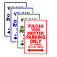 Vulcan 1500 Drifter Motorcycle Parking Only All Others Will Be Towed Aluminum Metal Sign