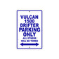Vulcan 1500 Drifter Motorcycle Parking Only All Others Will Be Towed Aluminum Metal Sign