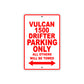 Vulcan 1500 Drifter Motorcycle Parking Only All Others Will Be Towed Aluminum Metal Sign