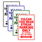 Vulcan 1600 Mean Streak Motorcycle Parking Only All Others Will Be Towed Aluminum Metal Sign