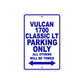 Vulcan 1700 Classic LT Motorcycle Parking Only All Others Will Be Towed Aluminum Metal Sign