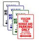 Vulcan 1700 Nomad ABS Motorcycle Parking Only All Others Will Be Towed Aluminum Metal Sign