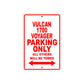 Vulcan 1700 Voyager Motorcycle Parking Only All Others Will Be Towed Aluminum Metal Sign