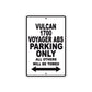 Vulcan 1700 Voyager ABS Motorcycle Parking Only All Others Will Be Towed Aluminum Metal Sign