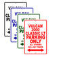 Vulcan 2000 Classic LT Motorcycle Parking Only All Others Will Be Towed Aluminum Metal Sign