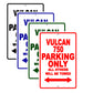Vulcan 750 Motorcycle Parking Only All Others Will Be Towed Aluminum Metal Sign