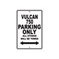 Vulcan 750 Motorcycle Parking Only All Others Will Be Towed Aluminum Metal Sign