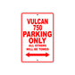 Vulcan 750 Motorcycle Parking Only All Others Will Be Towed Aluminum Metal Sign