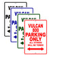 Vulcan 800 Motorcycle Parking Only All Others Will Be Towed Aluminum Metal Sign