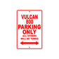 Vulcan 800 Motorcycle Parking Only All Others Will Be Towed Aluminum Metal Sign