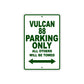 Vulcan 88 Motorcycle Parking Only All Others Will Be Towed Aluminum Metal Sign