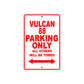 Vulcan 88 Motorcycle Parking Only All Others Will Be Towed Aluminum Metal Sign