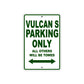 Vulcan S Motorcycle Parking Only All Others Will Be Towed Aluminum Metal Sign