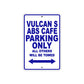 Vulcan S ABS Cafe Motorcycle Parking Only All Others Will Be Towed Aluminum Metal Sign