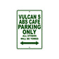 Vulcan S ABS Cafe Motorcycle Parking Only All Others Will Be Towed Aluminum Metal Sign