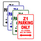 Z1 Motorcycle Parking Only All Others Will Be Towed Aluminum Metal Sign