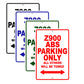 Z900 ABS Motorcycle Parking Only All Others Will Be Towed Aluminum Metal Sign