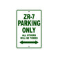 ZR-7 Motorcycle Parking Only All Others Will Be Towed Aluminum Metal Sign