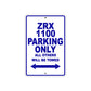 ZRX 1100 Motorcycle Parking Only All Others Will Be Towed Aluminum Metal Sign