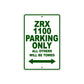 ZRX 1100 Motorcycle Parking Only All Others Will Be Towed Aluminum Metal Sign